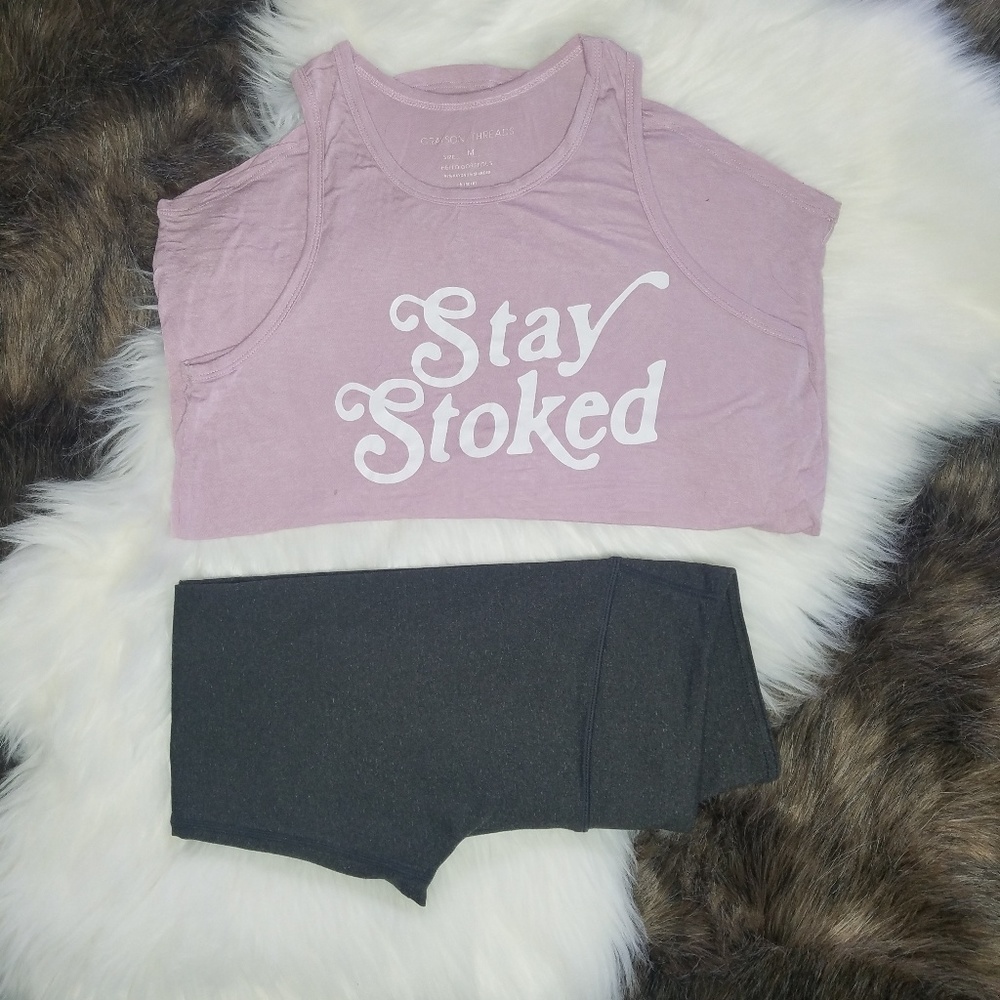Stay Stoked Yoga set